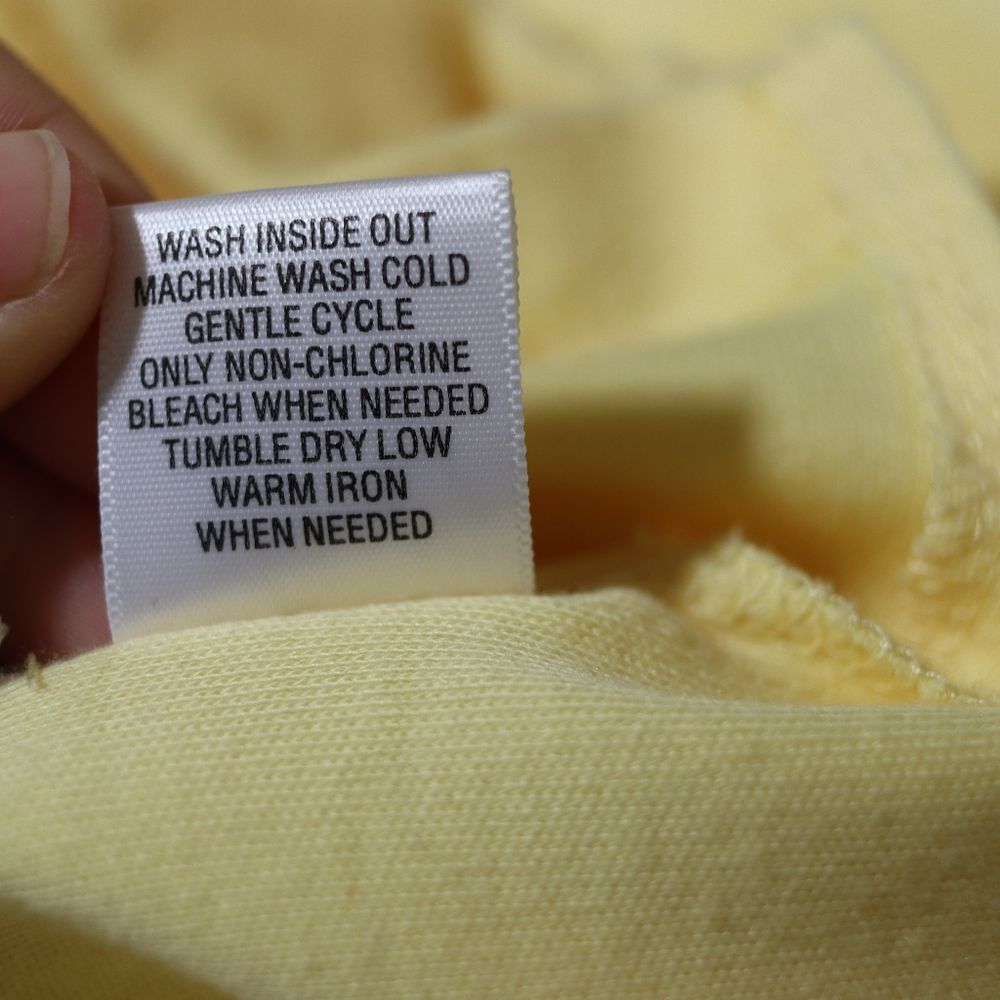 Breckenridge Pale Yellow Embroidered 3/4 Sleeve Top PM - Picture 10 of 10
